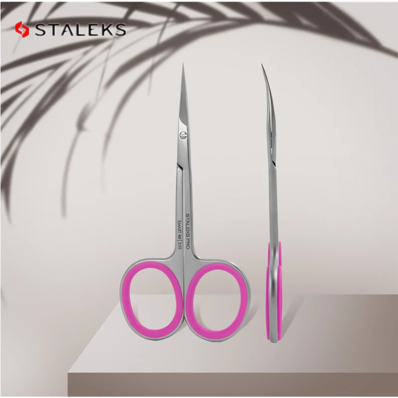 

STALEKS European Russian Dead Skin Scissors Curved Sharp-nosed Scissors Stainless Steel Barbed Nail Tools SS-40-3