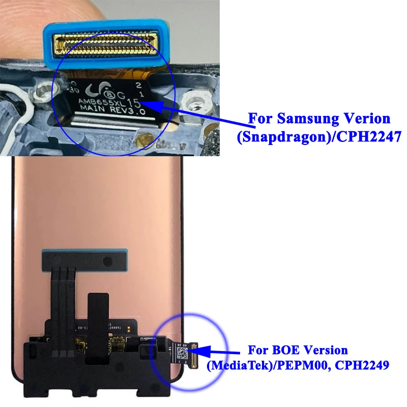 AMOLED LCD Screen Original For Oppo Reno 6 Pro 5G LCD  For Oppo Reno 6 Pro CPH2247 LCD Screen Touch Digitizer Assembly