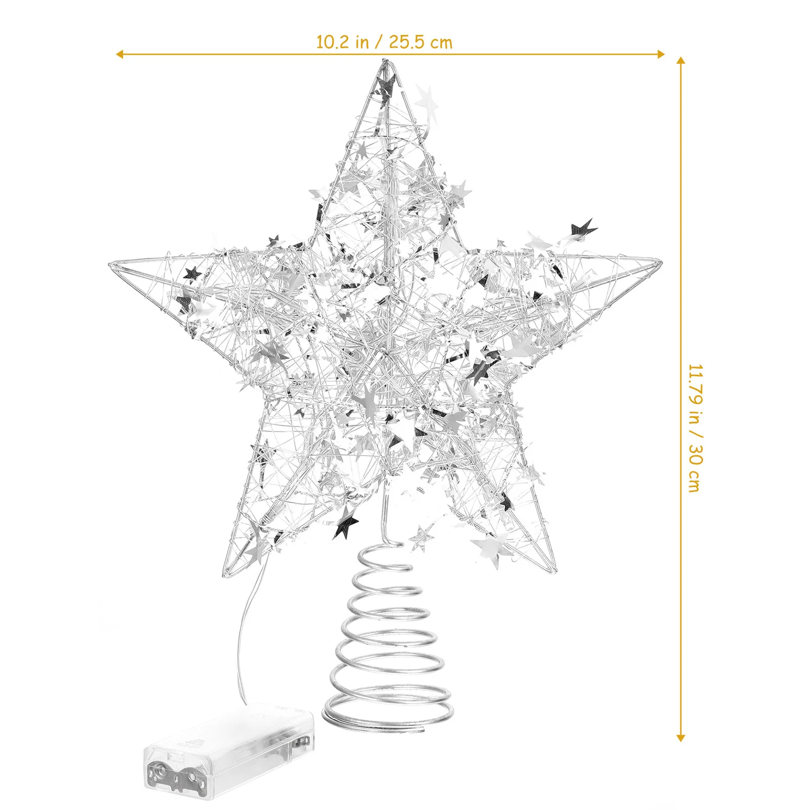 1 قطعة شجرة عيد الميلاد توبر مضيئة شكل نجمة تصميم أنيق مشرق شجرة عيد الميلاد زخرفة حفلة ديكور المنزل عطلة #1