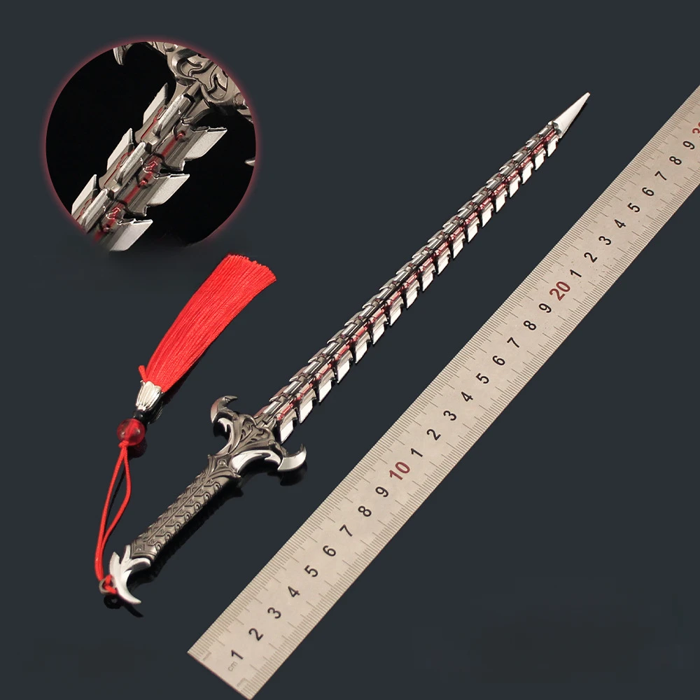 Call of Duty 30 ซม./11.8in งูใบมีดเงินคอสเพลย์ดาบรุ่น Props เกมอุปกรณ์ต่อพ่วงของเล่นกีฬาของขวัญตลกเครื่องประดับคอสเพลย์