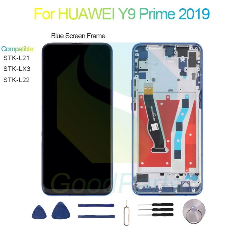 For HUAWEI Y9 Prime 2019 LCD Display Screen 6.59" STK-L21/L22/LX3 Y9 Prime 2019 Touch Digitizer Assembly Replacement