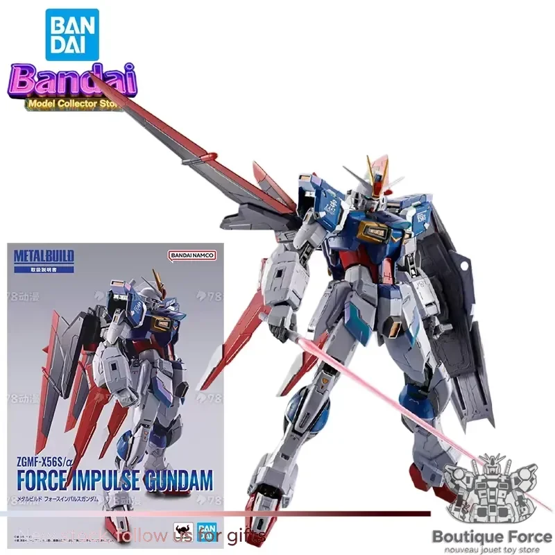 

METAL BUILD Bandai Force Impulse Gundam Action Figure SEED DESTINY Anime Toy Mobile Suit Collectible Model Kit with Original