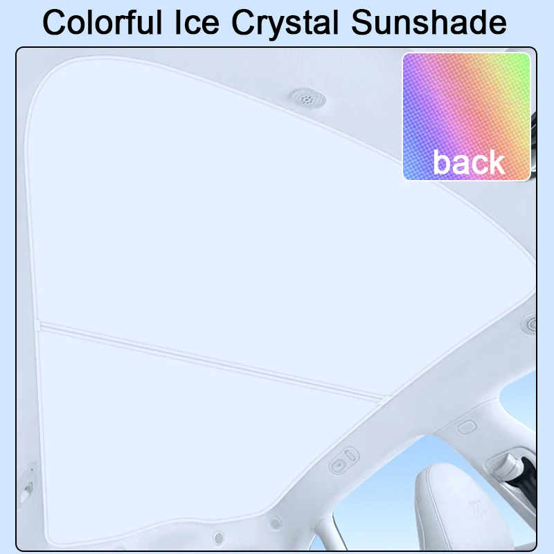 

For IM LS6 IM6 2024 2025 2026 Colorful Ice Crystal Car Roof Sunshade Skylight Blind Shading Windshield Sunroof Cover Accessory
