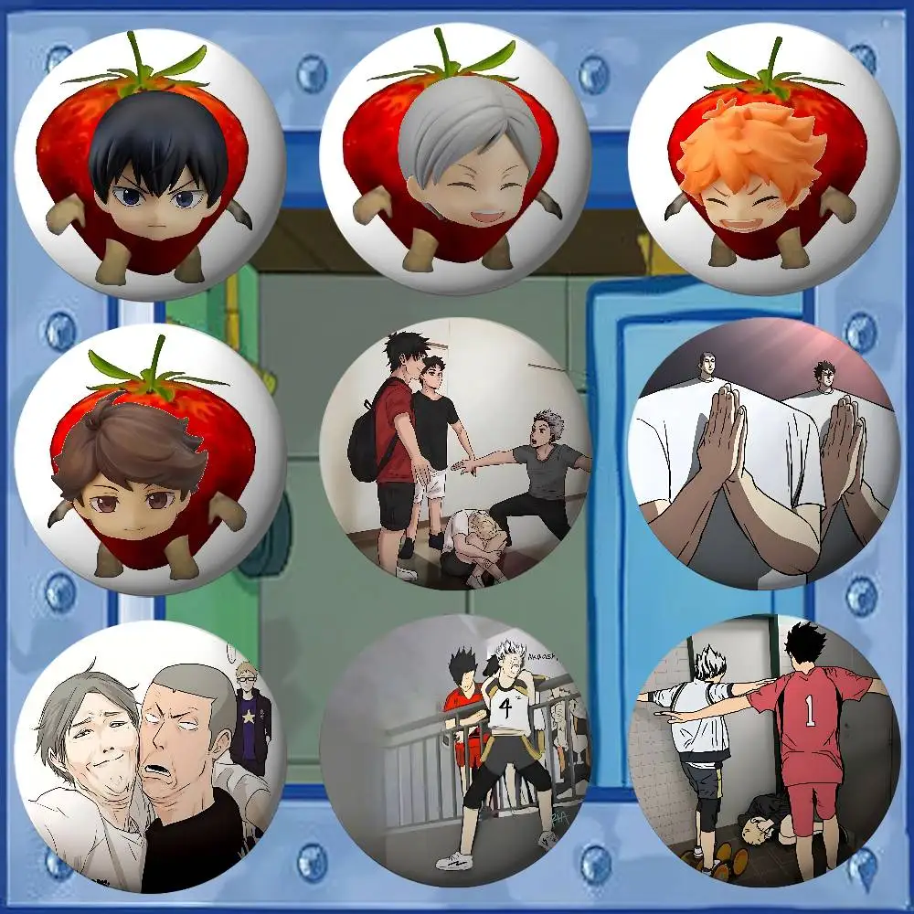 أمين H-Haikyuu شارات صفيح لينة زر دبوس بروش شارة معدنية مخصصة مجوهرات اكسسوارات قبعة حقيبة التلبيب #2