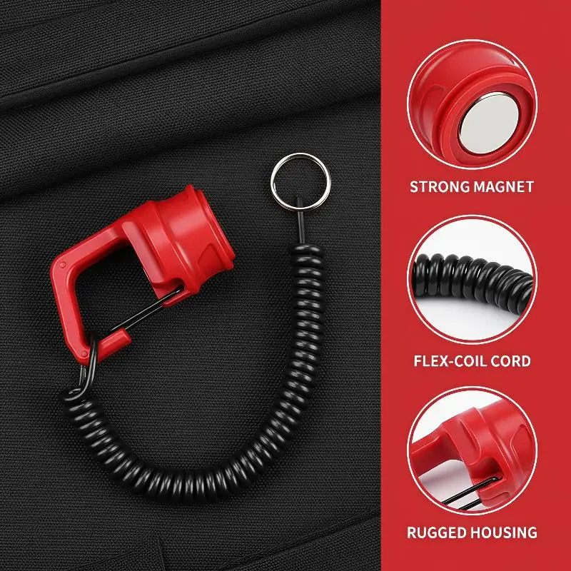 Magnetischer Angelnetz-Freigabehalter mit Anti-Rutsch-Spiralband – Robustes Angelzubehör für alle Outdoor-Angelszenarien – Detail 5