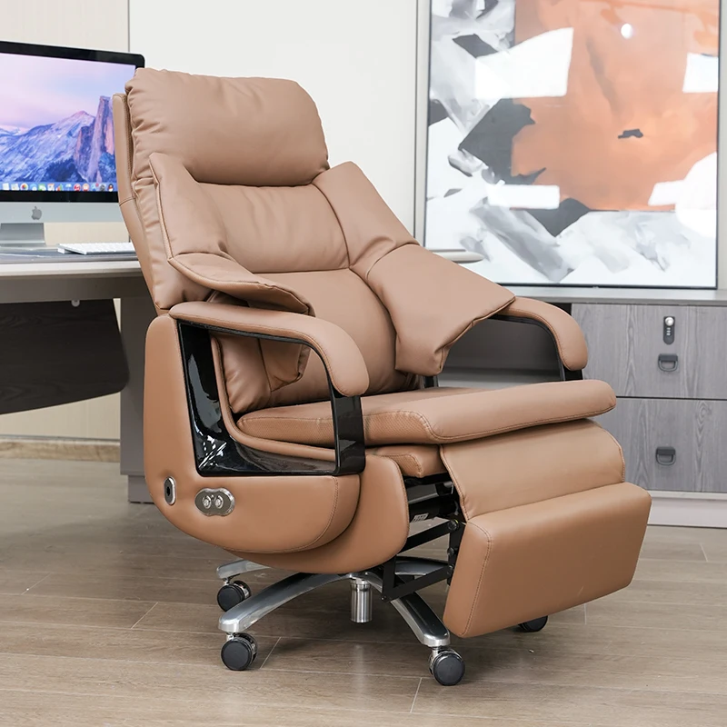 High-end Office Comfortable Computer Chair Office Boss Chair Electric Adjustable Leather Class Chair Comfortable