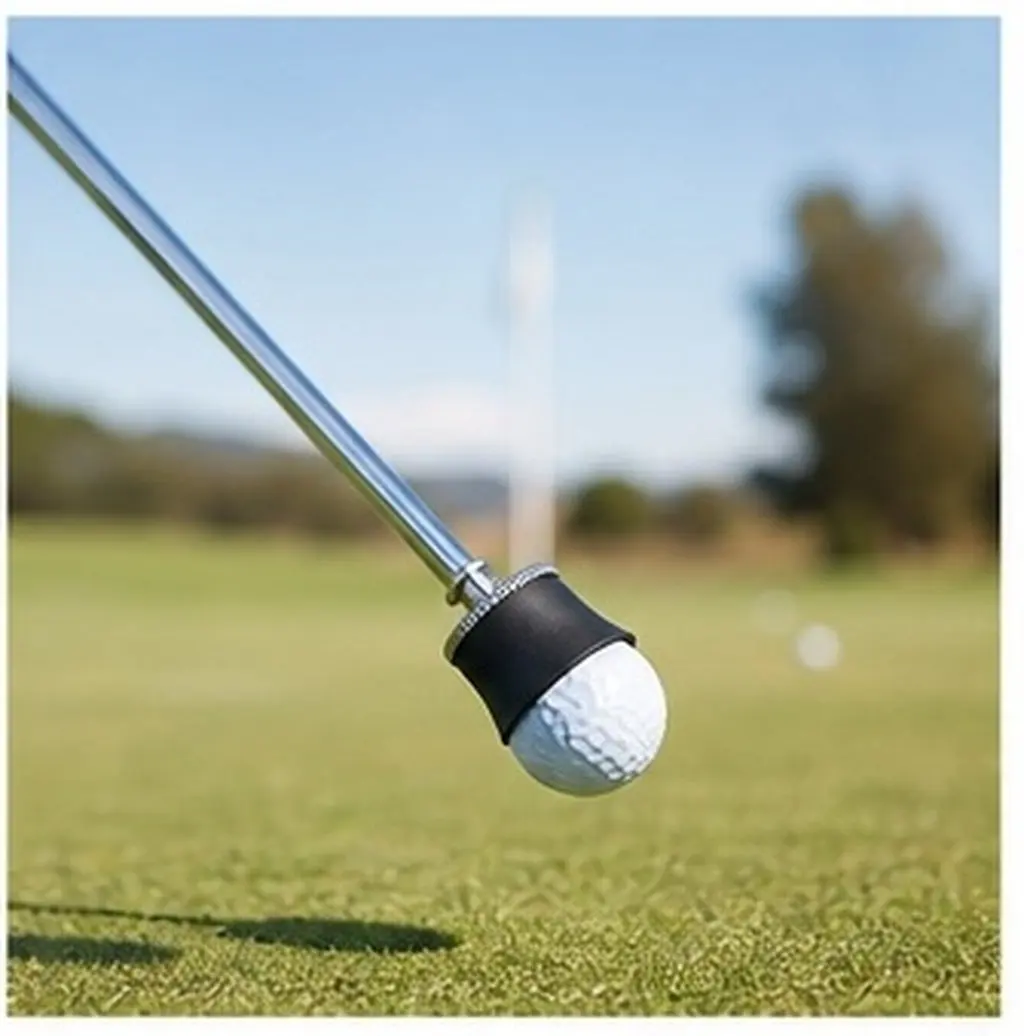 Golf Ball Sucker Tool – Suction Cup Retriever for Putter Grip, No Bending, Strong Adsorption Training Aid