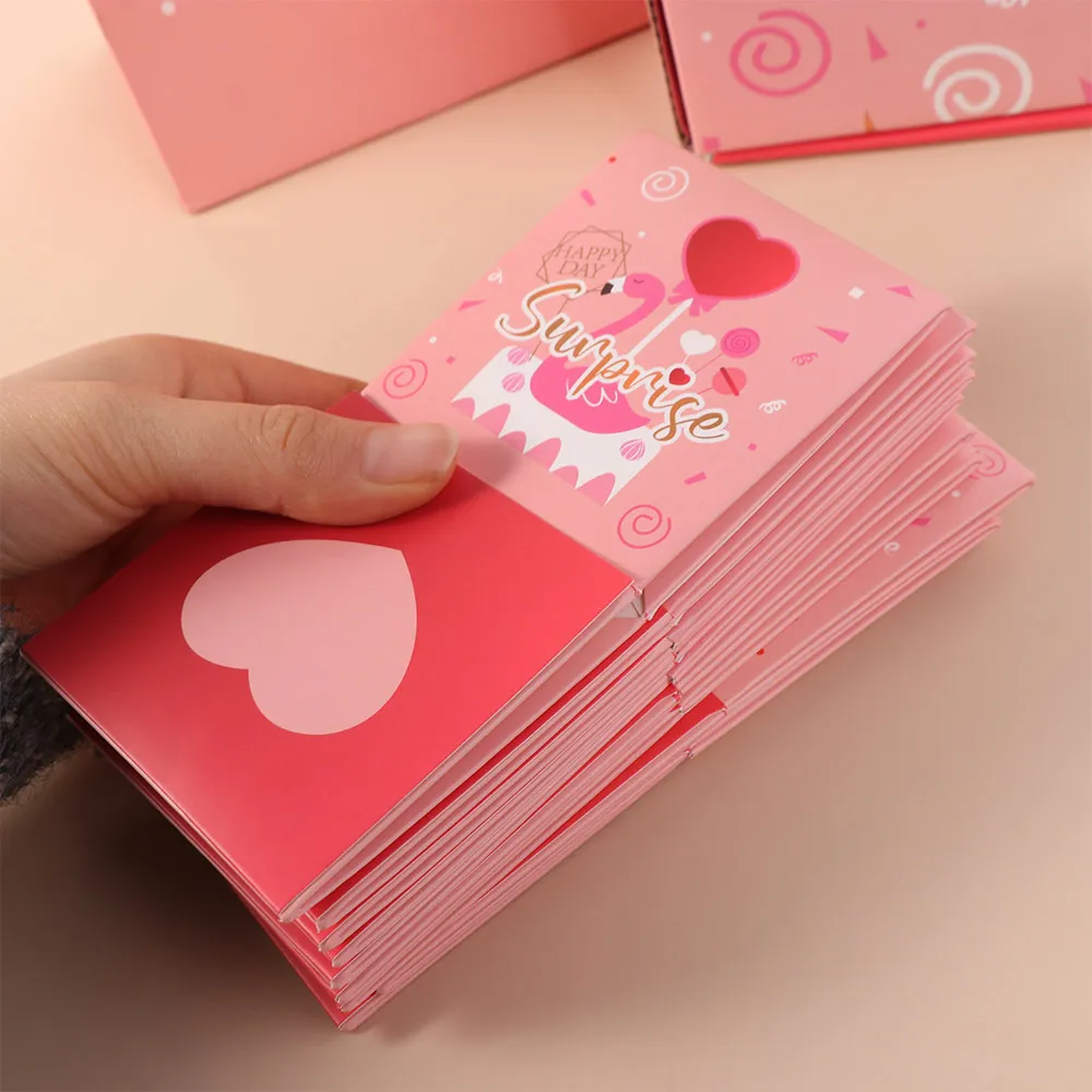 Neue Geschenkbox aus Papier, Geldexplosion-Geschenkbox, Luxuriöse Pop-Up-Überraschungsbox, Lustige Geldkiste, Valentinstag – Detail 4