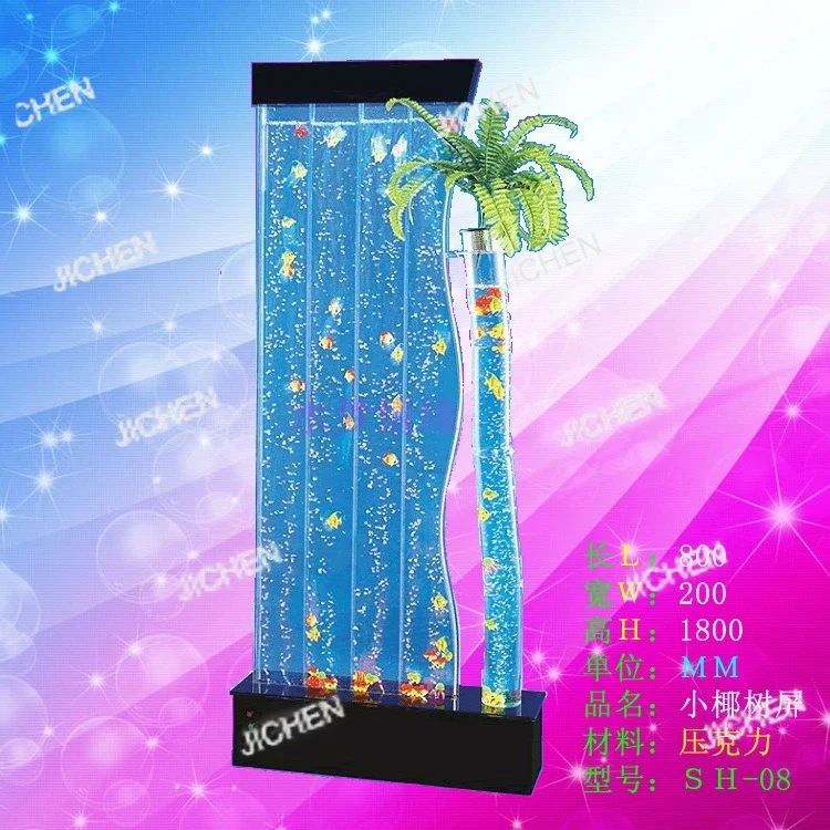 Water curtain wall bubbles, running water creative screen acrylic pastoral dynamic water bubbles