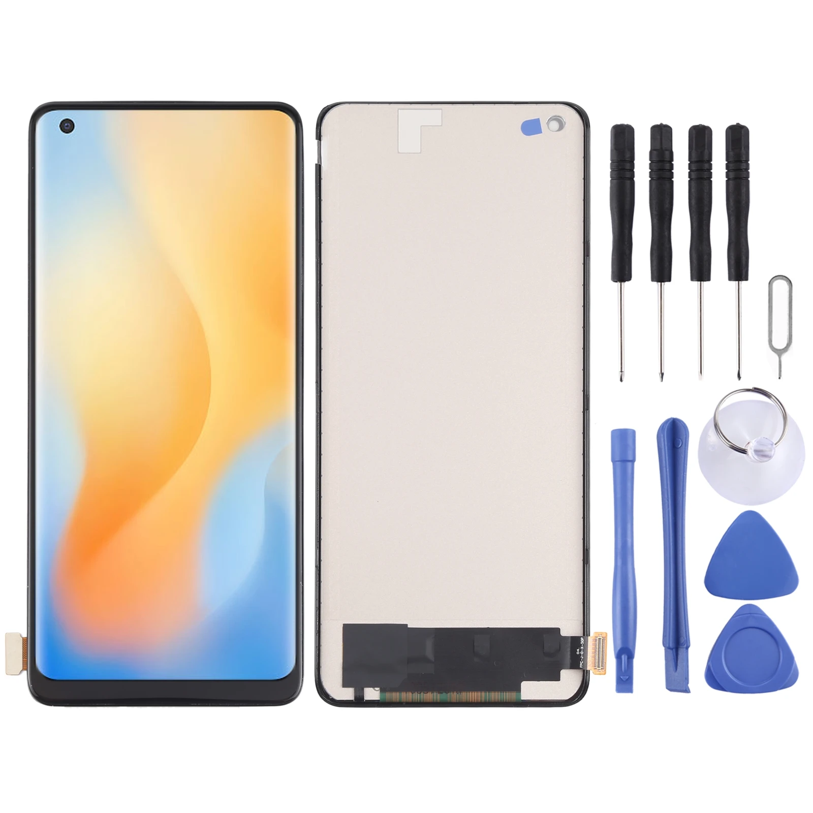TFT Material LCD Screen and Digitizer Full Assembly (Not Supporting Fingerprint Identification) for vivo X50 Pro