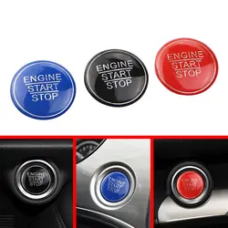 Lega di alluminio Car Engine Start Stop Button Sticker Cap Cover Sticker per Toyota Camry Corolla Prius RAV4 accessori