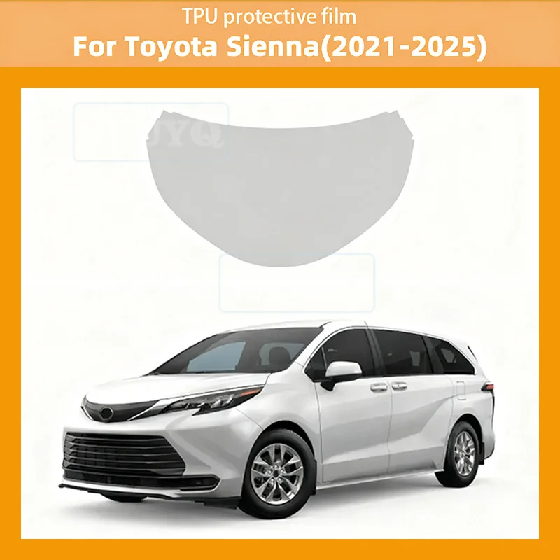 

For Toyota Sienna 2021 2022 2023 2024 2025 TPU Car Engine Bonnet Protection Film Transparent Anti-scratch Sticker Car Styling