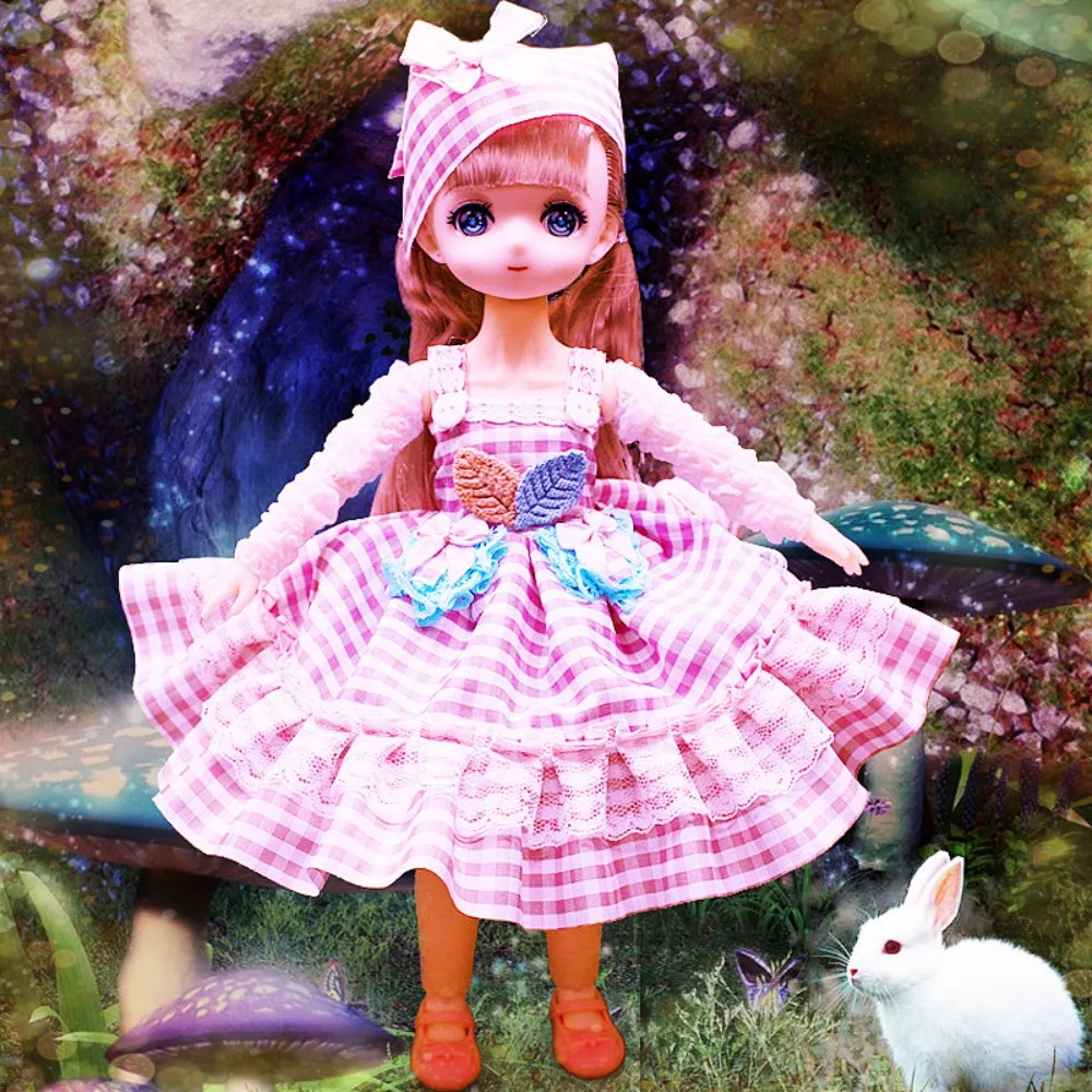 

Mini Dolls Spherical Joint 32cm Bjd Doll with Clothes Dress Up 1/6 Bjd Dolls 3D Eyes Cute 32cm Articulated Toys Girls Gifts