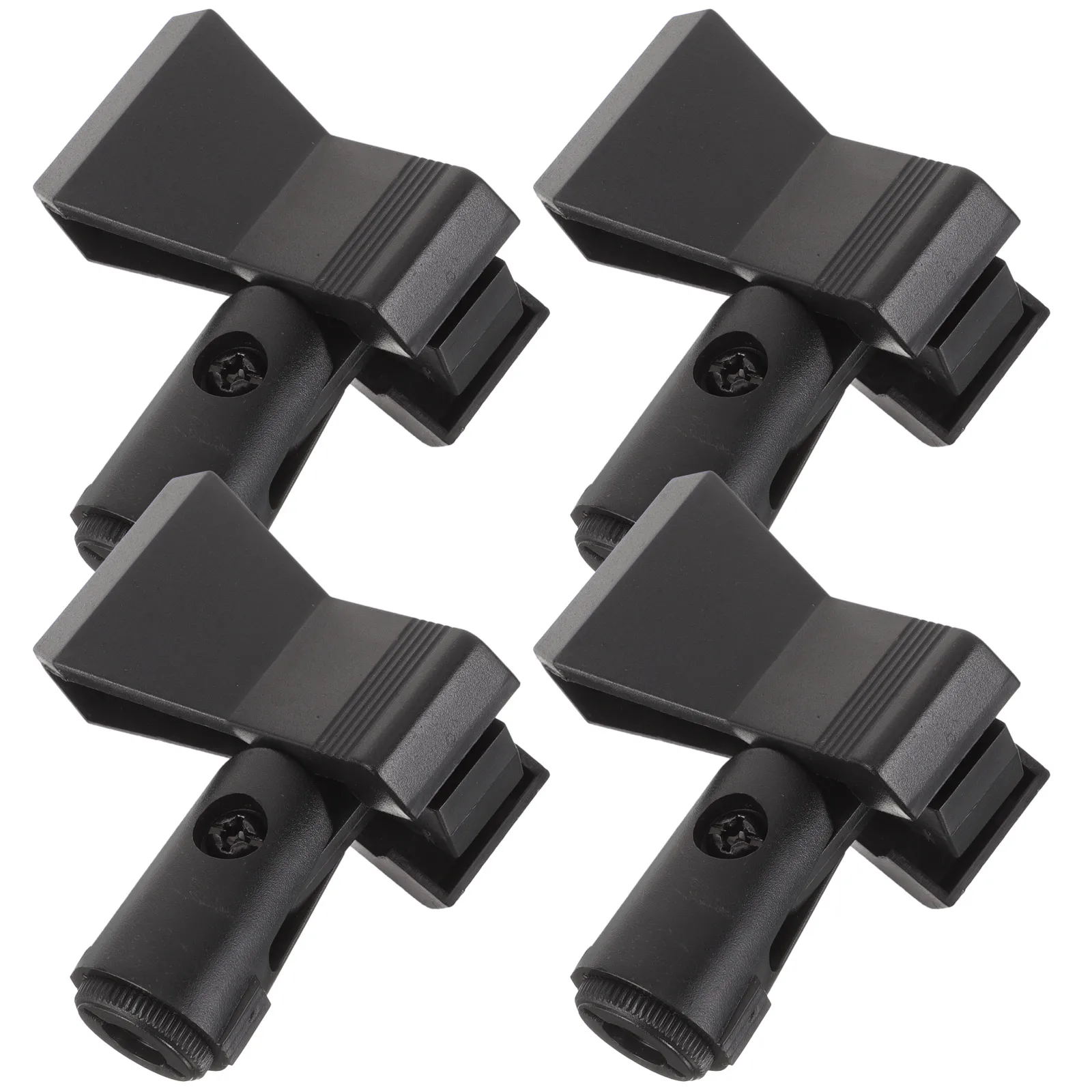 

4 Pcs Microphone Clip Accessories Holder Spring Bracket Clips Metal Mount Universal