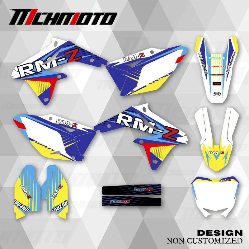 

MCHMFG New Style Graphics Decals Stickers Kits For SUZUKI 2008 2009 2010 2011 2012 2013 2014 2015 2016 2017 RMZ450