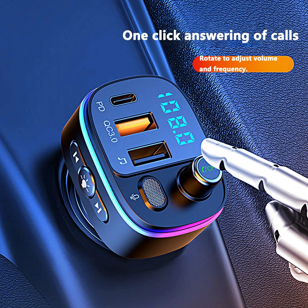 

Car Bluetooth MP3 Player Lossless Communication Car Fast Charging QC3.0USB Car Fast Charging