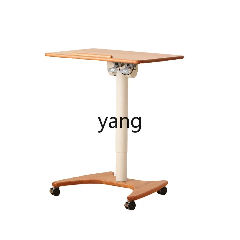 LH movable solid wood lifting table bedside office computer desk bedroom home