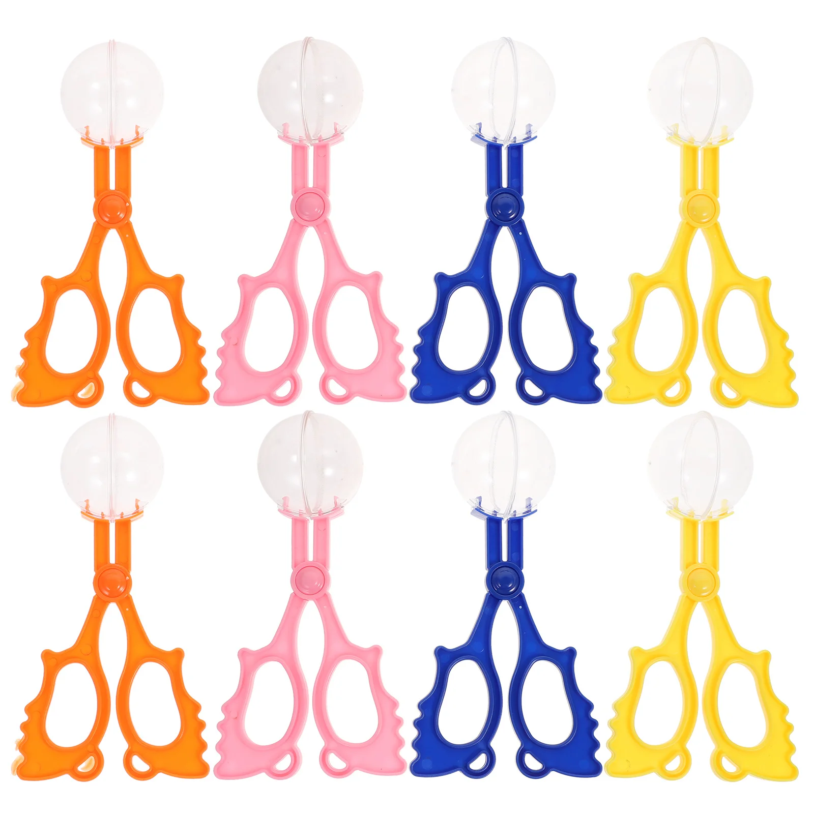 

8Pcs Scooper Scissors Insect Catcher for Kids Outdoor Adventure Nature Study Tool Non-Harmful Catching Blue Pink Orange Yellow