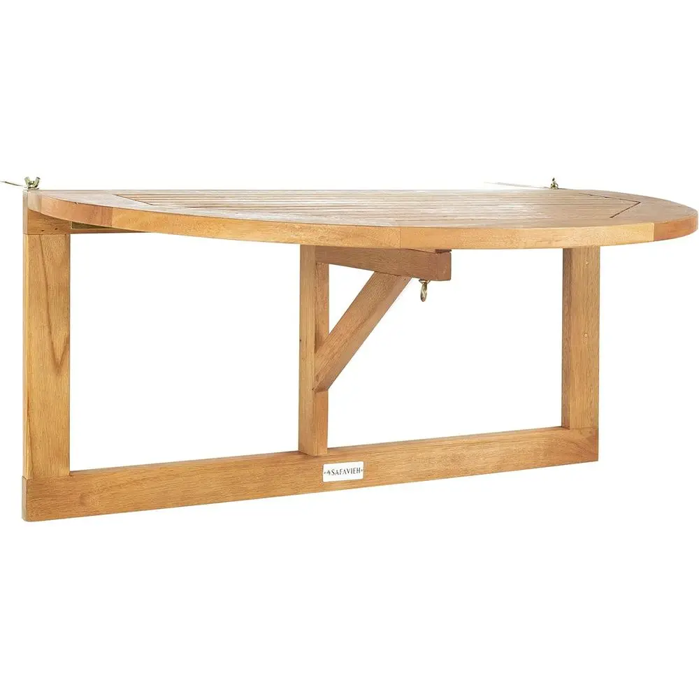 

Natural Teak Outdoor Hanging Half Table for Balcony