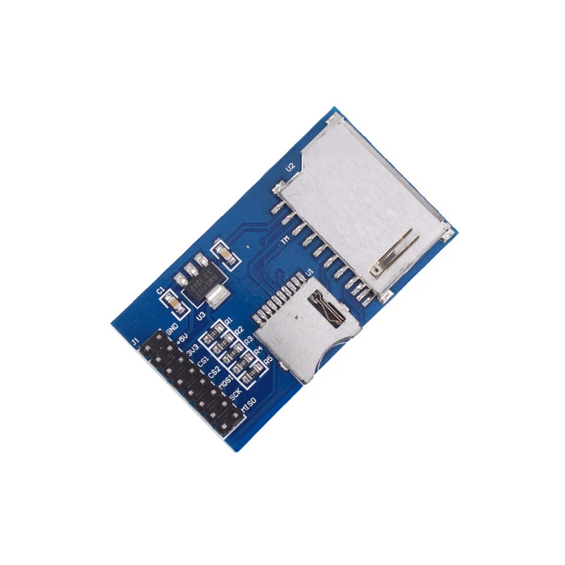 Карта памяти Micro SD/TF 2-сторонняя Плата расширения MCU модуль хранения 2 способа для платы разработки Arduino Поддержка систем 3 В/5 В