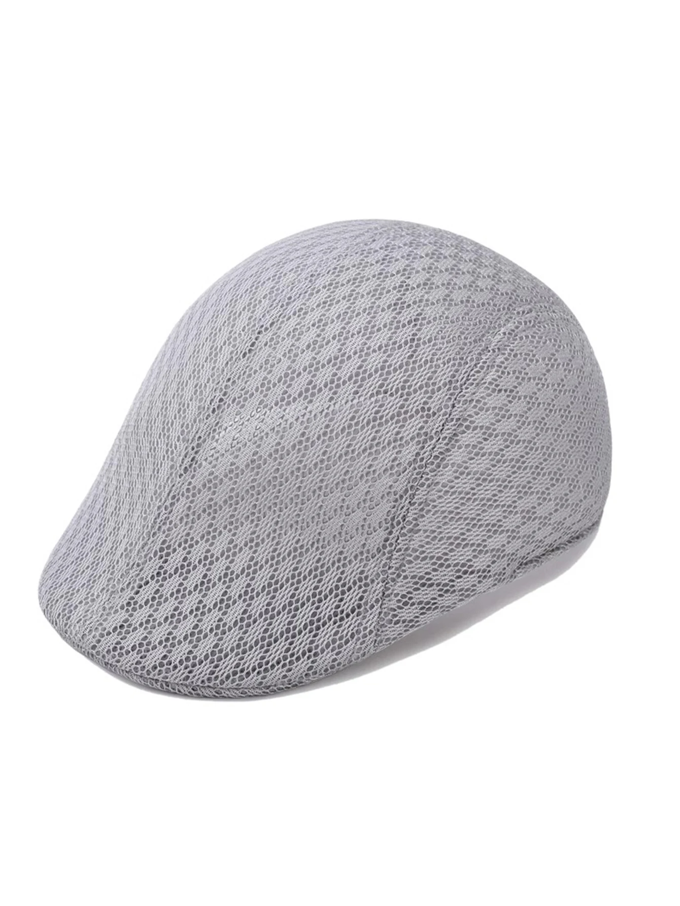 Spring and summer sun hats, breathable peaked caps, mesh cutouts, solid color berets, hats, sunscreen men\'s and women\'s nets