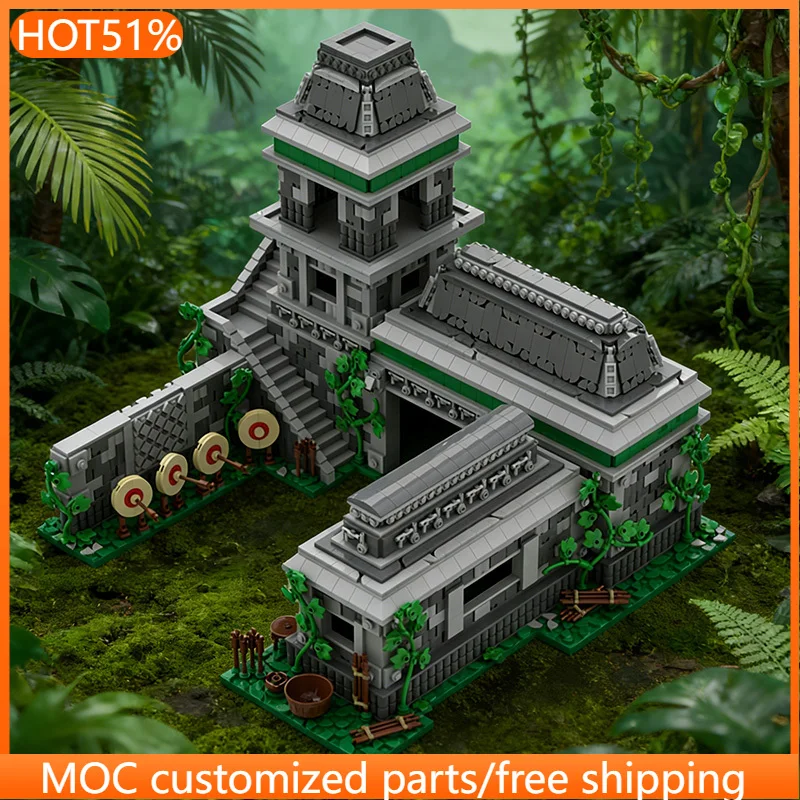 4843 PCS City Street Age Of Archery Range MOC Customize Modular Building Block Simple Design Model DIY Boys Toy Christmas Gift