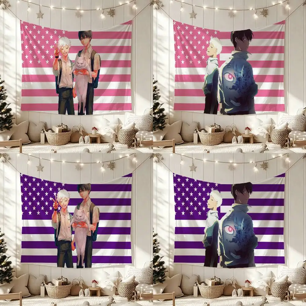 The S-Summer H-Hikaru Died Flag Digital Printing Banner for Garage Wall Out Door Decoration