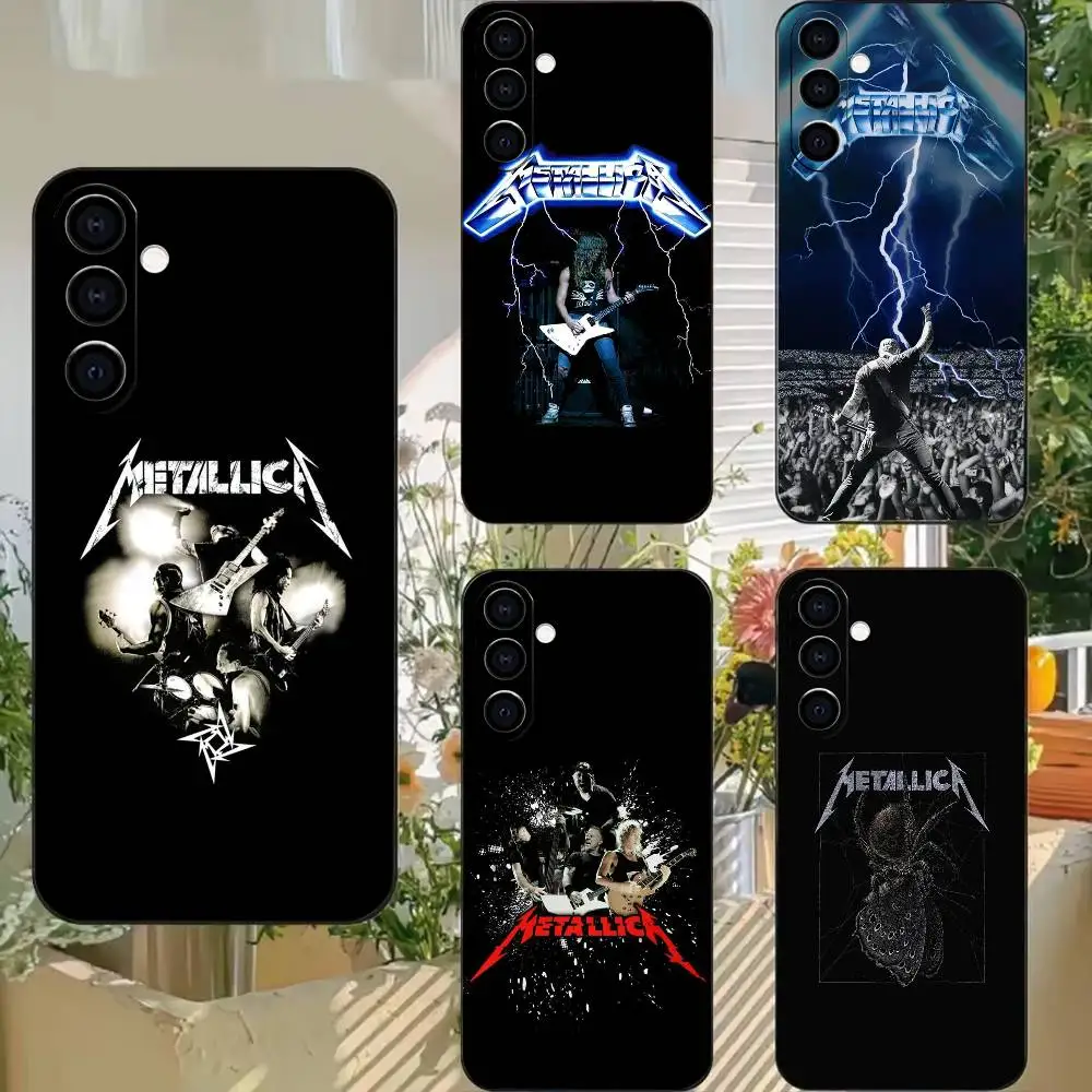Dark Rock Band M-Metallica 72 Phone Case For Samsung A72,A53,A71,A70,A52,A73,A51,Silicone Black Soft