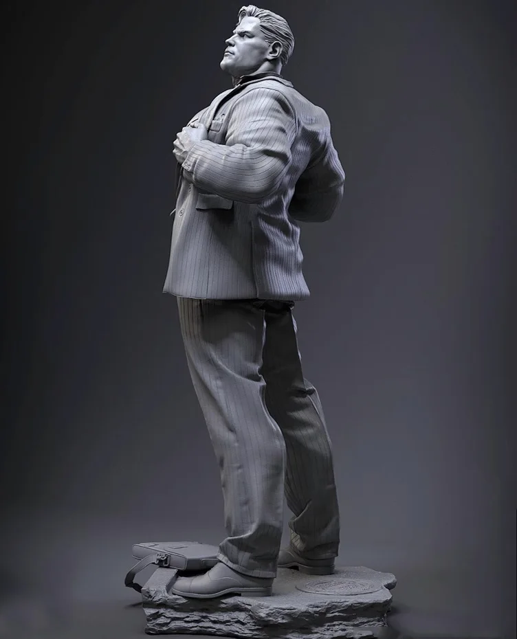1/24 75mm  1/18 100mm Resin Model Kits Super Man  Figurine Sculpture Unpainted No Color RW-1166