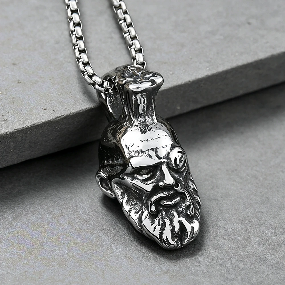 Hellboy Pendant Necklace Unisex Superhero Movie Comic Collectible Amulet Stainless Steel Jewelry Gift Dropshipping