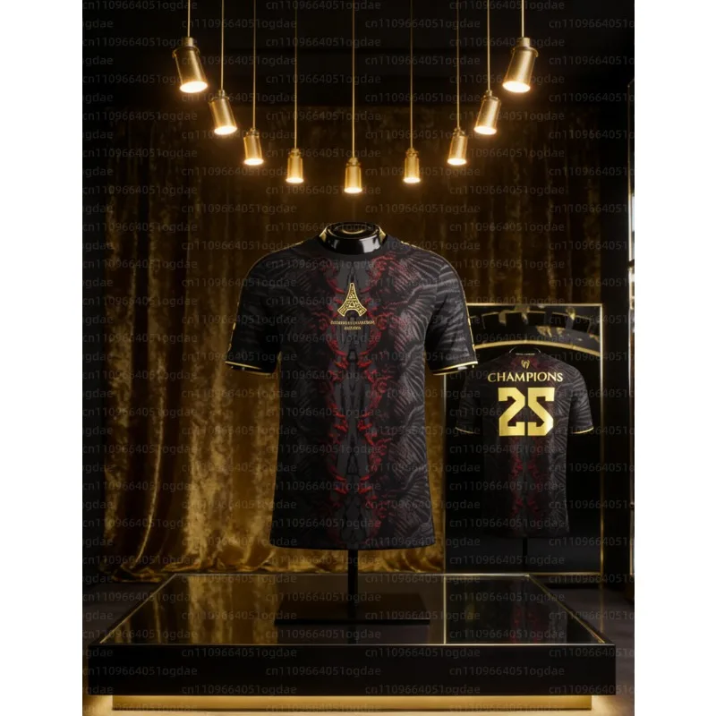 Maillot de football unisexe PSG 2026 tendance, imprimé 3D, respirant, séchage rapide, pour l'entraînement, pour homme, fan de football, article de supporter