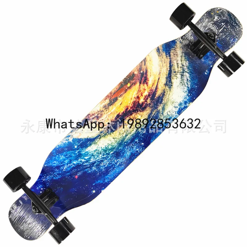 HB42 inch long board road walking brush street beginner adult boy girl teen four rounds
