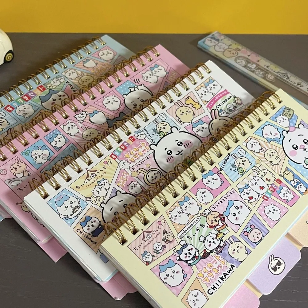 

Cartoon Category Notebook Cute Chikawas Hachiwares Usagis Anime Kawaii Student Handbook Hachiwares Usagis Flipped Loop Book Gift