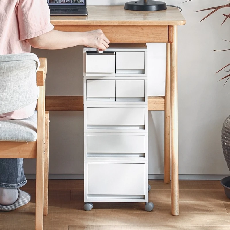 ‌Japanese Style File Cabinet, Stackable Office Organizer, Multi-tier Cosmetic Storage, Foldable Home Storage, A4 Document Holder