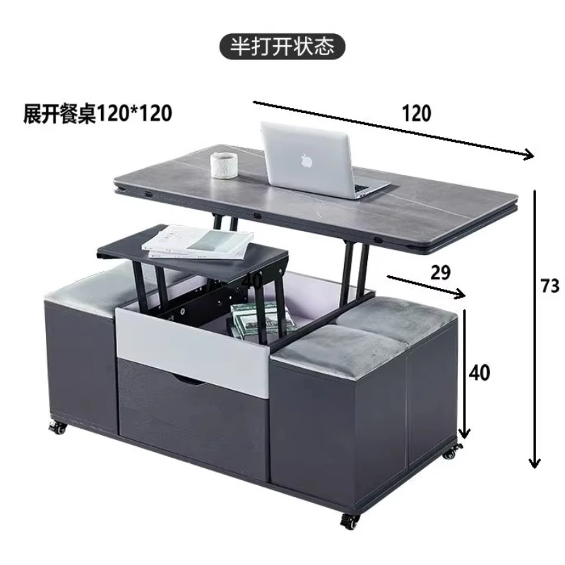 مصمم حديث فاخر واضح طاولة جانبية رخيصة Kaffee Tische