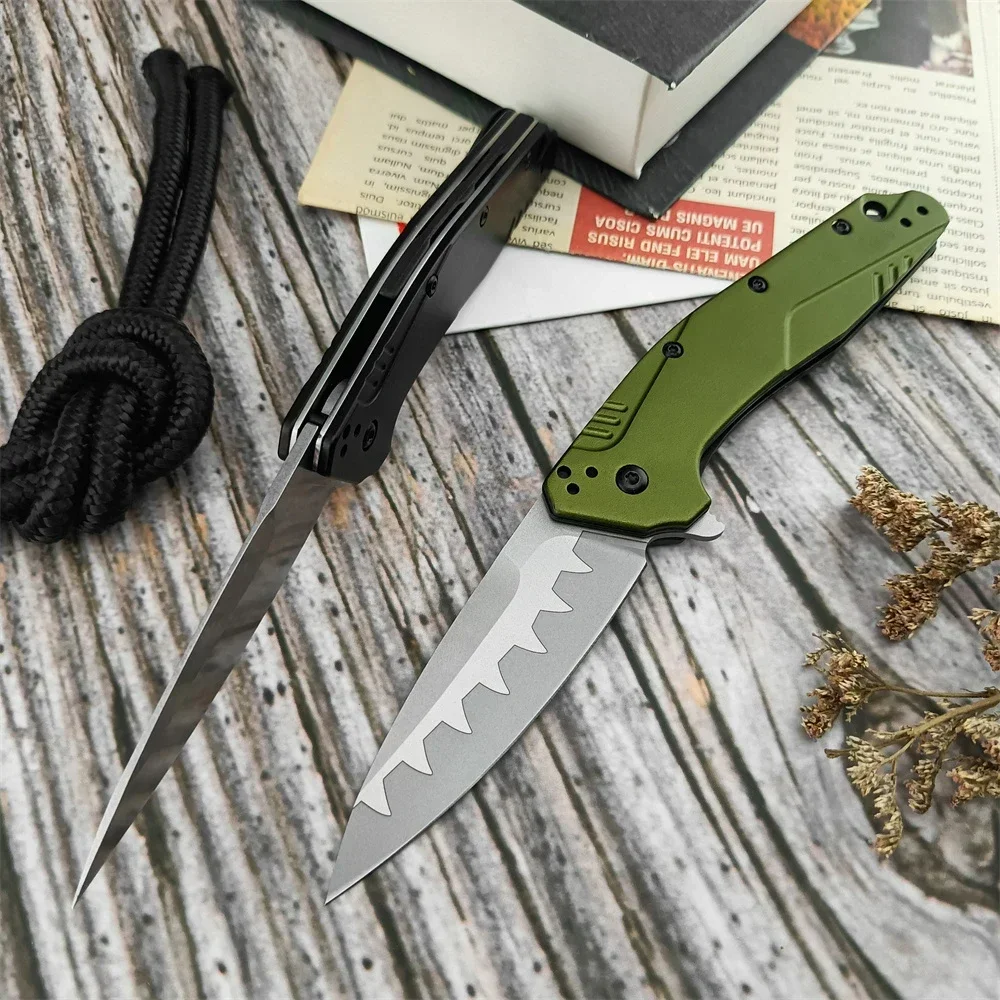 KS 1812 سكين جيب قابل للطي D2 شفرة سبائك الألومنيوم مقبض الصيد في الهواء الطلق التخييم أدوات إنقاذ السكاكين العسكرية التكتيكية EDC