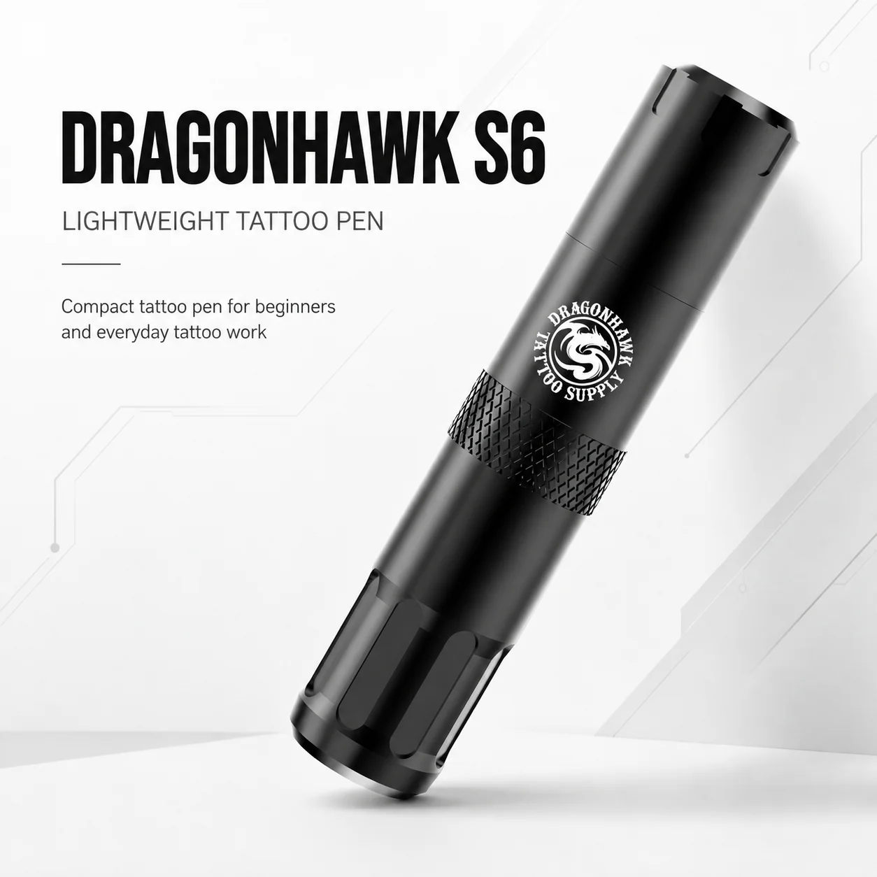 DRAGONHAWK Complete Tattoo Machine Kit with Bluetooth Stencil Printer Wireless Rotary Pen RCA Battery 20 Needles for Beginners