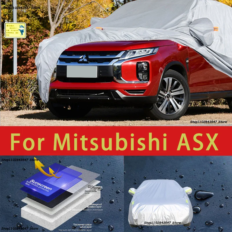 

For Mitsubishi ASX Outdoor Protection Full Car Covers Snow Cover Sunshade Waterproof Dustproof Exterior Car accessories