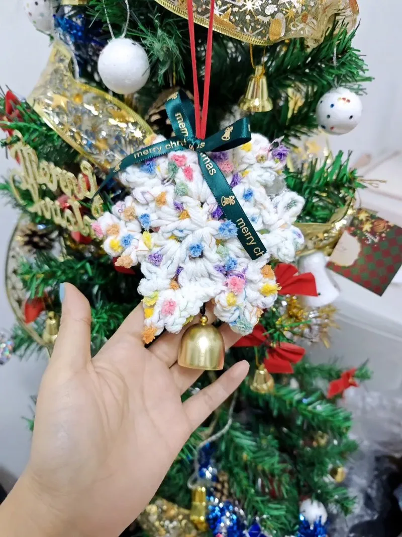 2025 Nieuwe kerstcadeau scène sfeer decoratie kerstboom vilt sneeuwvlok ornament vakantie decoratie hangend ornament