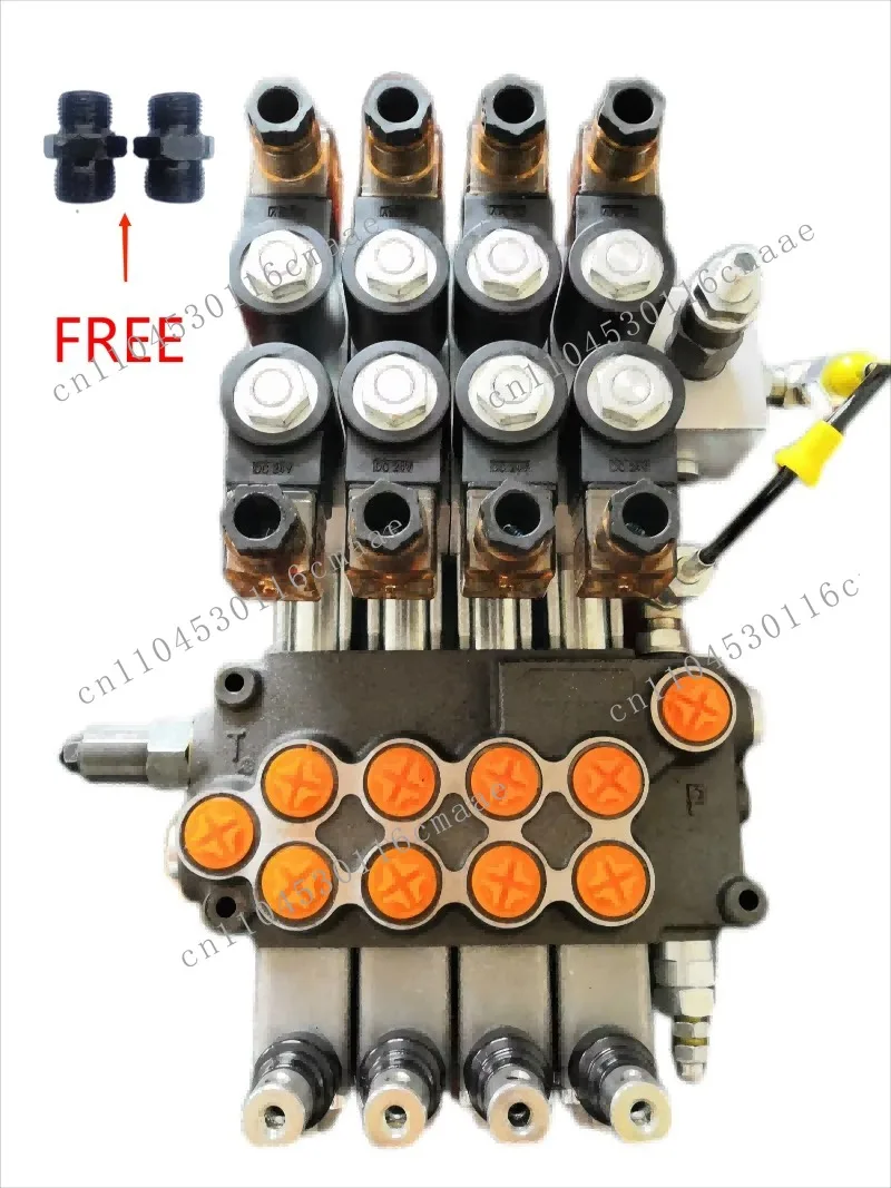 Hydraulic multi-way valve, directional control valve, hydraulic distributor, hydraulic cylinder valve, single and double
