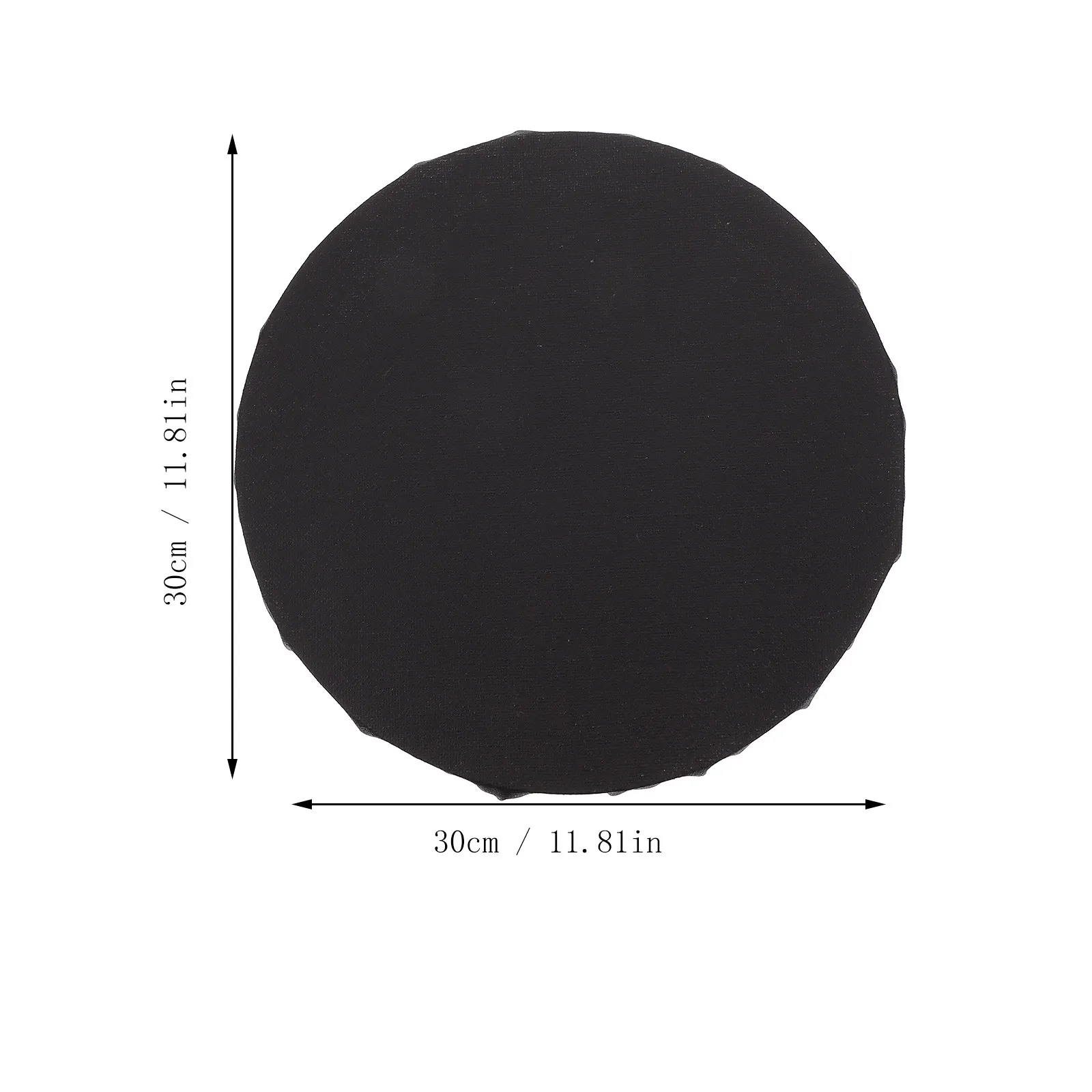 1Pcs Oil Painting Canvas Black Stretched Frame High Tension Cotton Wood Artist DIY Painting Board Blank Panel for Art Students