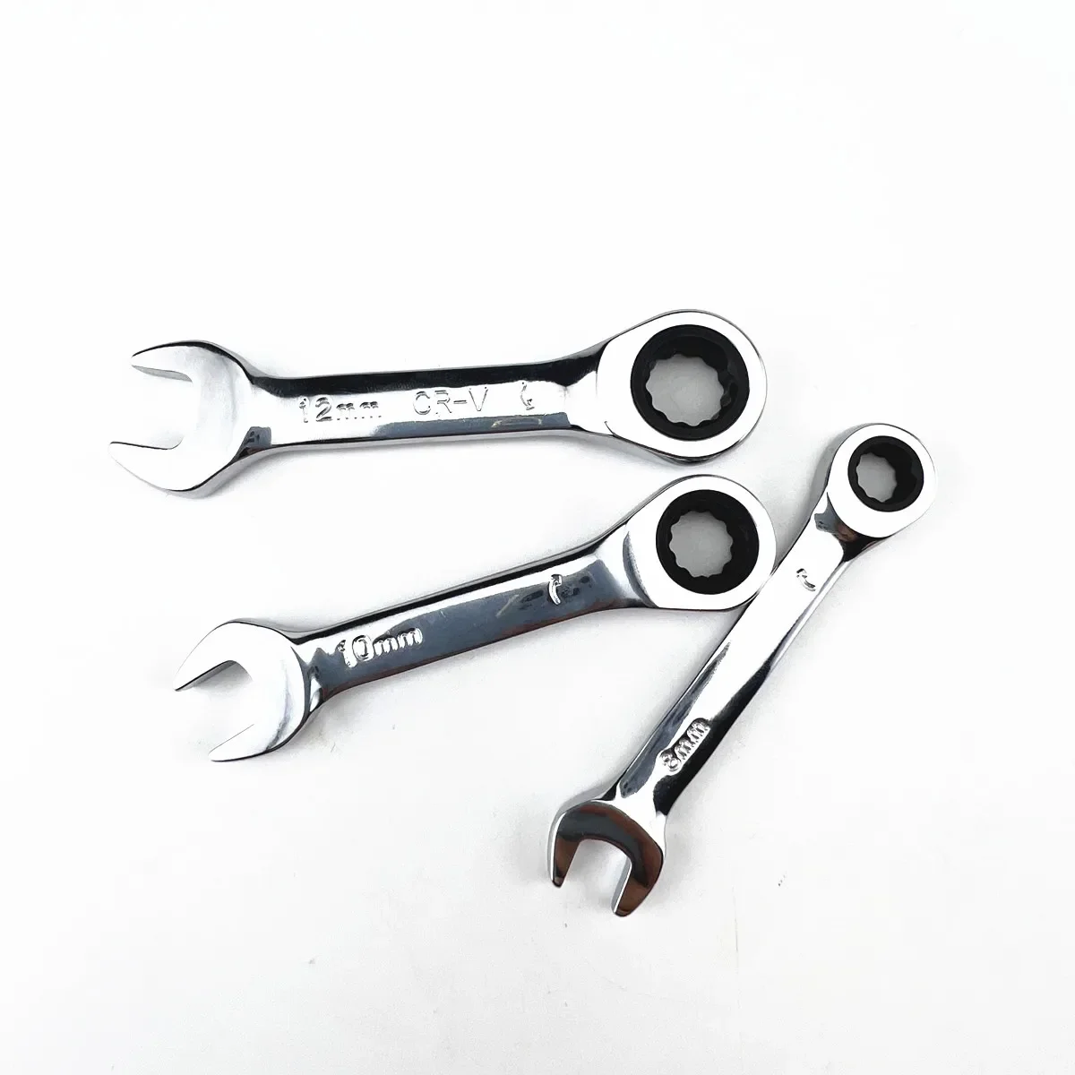 Short handle adjustable head ratchet wrench mini fast ratchet wrench labor-saving autorepairhardwaredual-purpose wrench tool2024