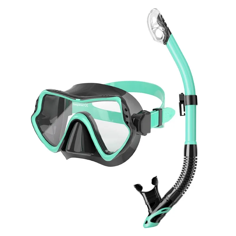 مجموعة معدات غطس للغطس الجاف مع قناع وجه كامل