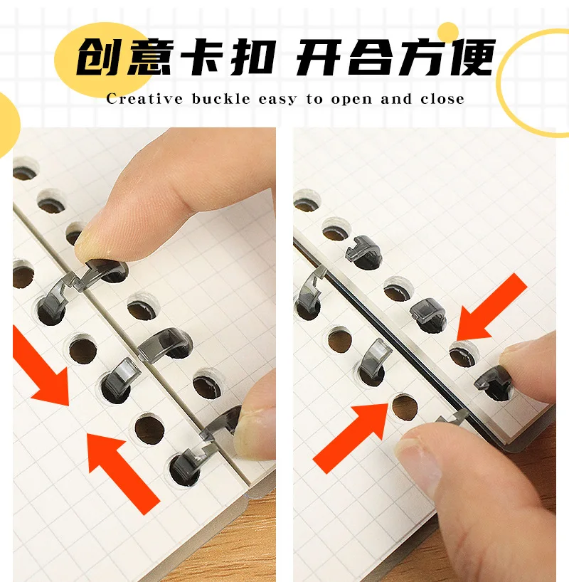 50 قطعة 3 حفرة فضفاضة ورقة الموثق حلقة دفتر الربيع دوامة خواتم الموثق قطاع مشبك كليب ملزمة كليب اللوازم المدرسية القرطاسية