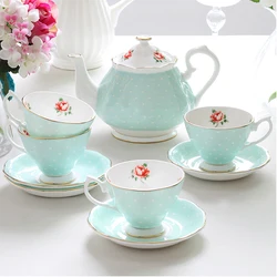 British Afternoon Tea Set, Retro Cup and Saucer, Ceramic Coffee Set, European Style