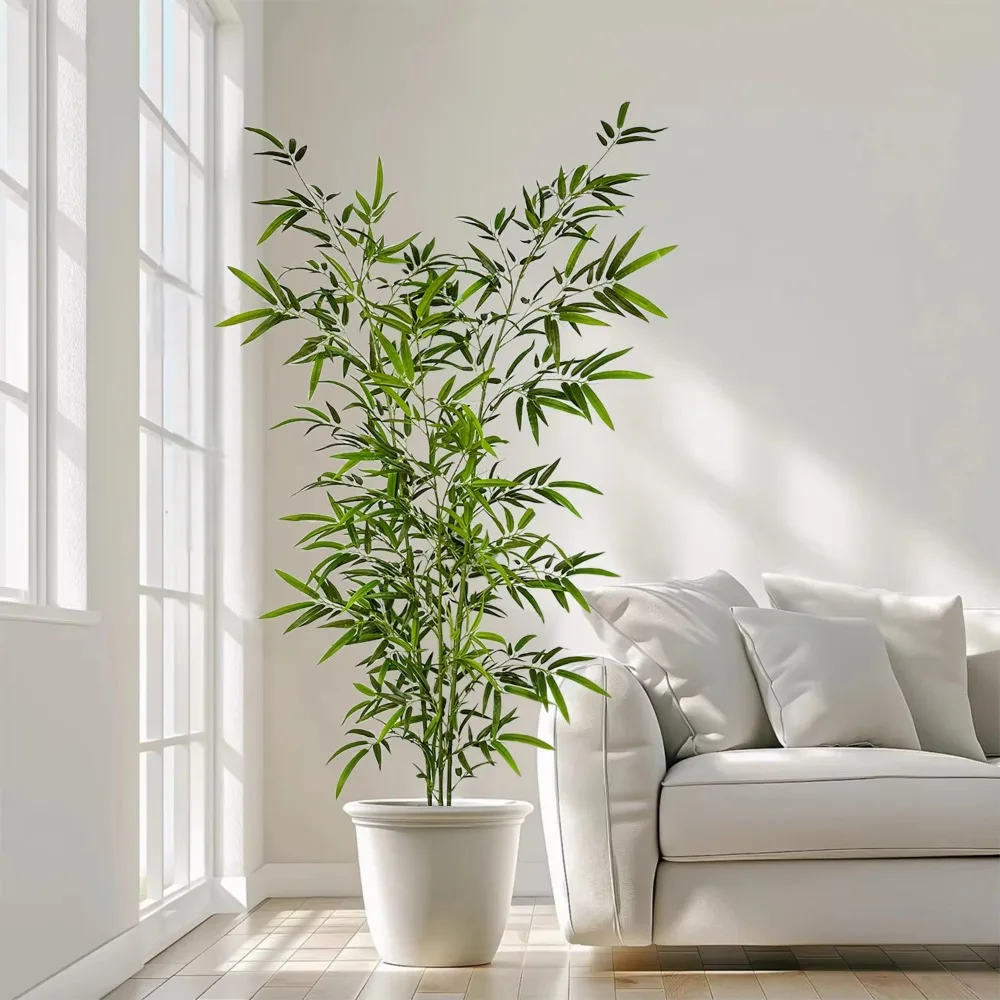 Artificial Green Bamboo PU+PVC Large Bamboo Floor Pot 1.3m To 2.1m Bamboo Fake Green Plants Home Living Room Garden Decoration view 4