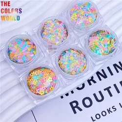 TCT-923 Macaroon Colors Glitter Shape For Hair and Beauty Crafting DIY Projects Clothing Sequin Epoxy Glitter Slices Manicure
