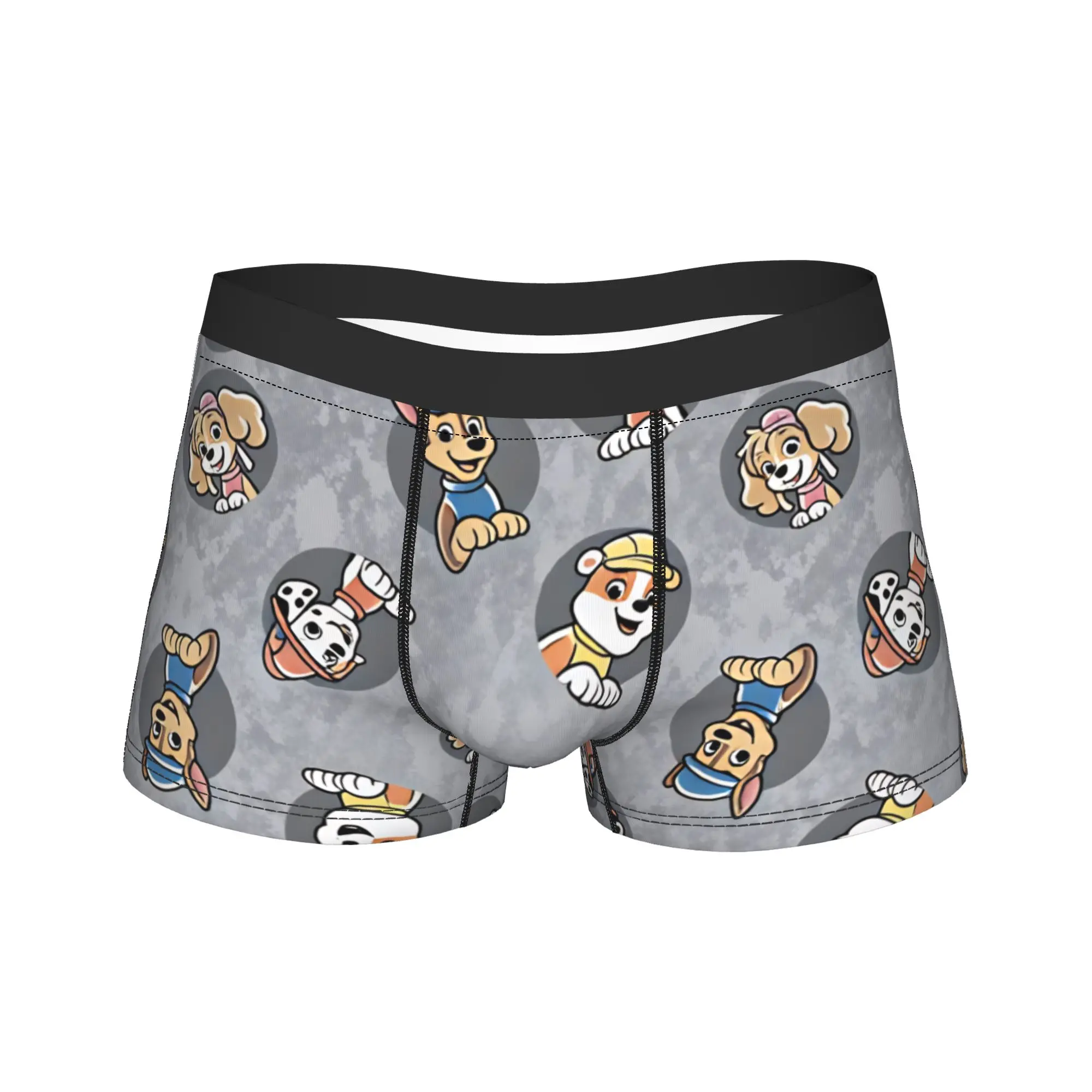 Paw Dogs Puppy Heroes Circular Portrait Underwear Design Boxer Shorts High Quality Men's Underpants Comfortable Shorts Briefs