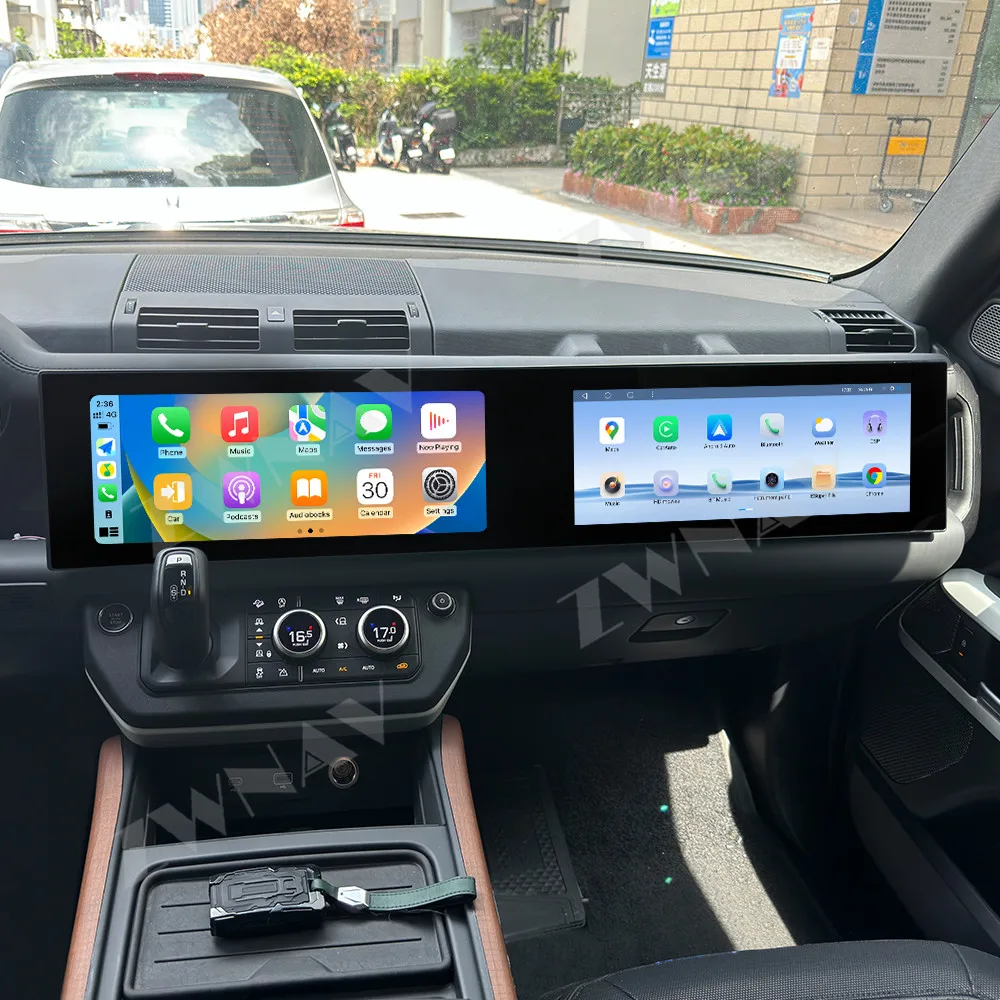 Android 14 GPS Navigation Carplay 15+15 inch Touch Screen For Land Rover Defender 2018-2024 Auto Radio Stereo Multimedia Player