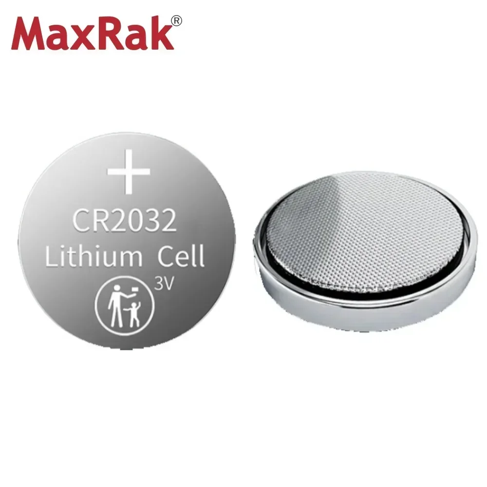 10PCS 210mAh CR2032 Lithium Coin Cell Battery 3 Volt Long Lasting Power Mercury-Free Compatible with Watch Car Remote AirTag